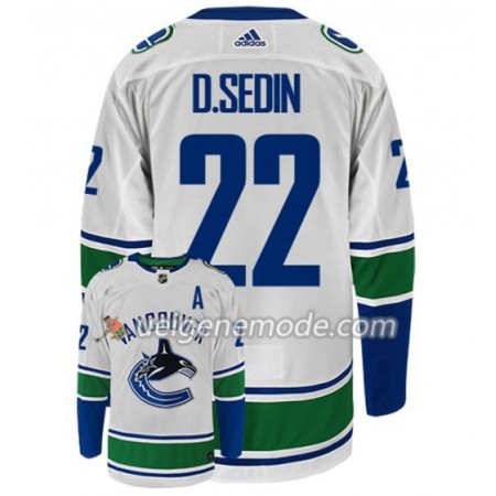 Herren Eishockey Vancouver Canucks Trikot DANIEL SEDIN 22 Adidas Weiß Authentic